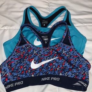 Nike Pro sports Bra 2 for $16